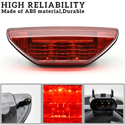 SAUTVS 1PC Red LED Tail Light for Honda Pioneer 500 TRX250 400X 2005-2024