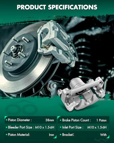 SCITOO Rear Right Disc Brake Caliper With Bracket 18-B4645A - size: Rear Passenger[18-B4645A]