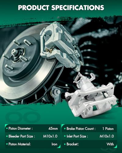 SCITOO Rear Left Brake Caliper With Bracket 18B5465 - size: Rear Driver[18B5465]