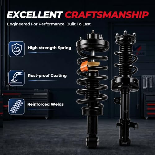 MOSTPLUS Front Strut Shock Assemblies Compatible with 2007-2011 Toyota Camry 2006-2012 Avalon Solara 2007-2009 Lexus ES350 (Set of 2) - size: Front Struts(Set of 2), style: 2007-2011 Camry(NOT FOR LE)