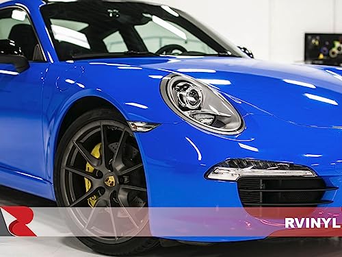 Avery Dennison SW900 667-O Gloss Intense Blue Supreme Wrapping Film Vinyl Vehicle Car Wrap Sheet Roll - (12" x 60" w/Application Card) - color: Gloss Intense Blue, size: 1ft x 5ft