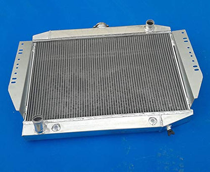 3 Rows Aluminum Radiator for Jeep Cherokee/Wagoneer / J10 J20 5.9 V8 1972-1988 1987, Silver