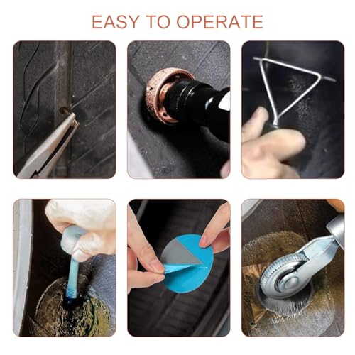 Windance Tire Repair Patch Tools,Tire Buffing Wheels 42mm 55mm for Cars Trucks Motorcycles Bicycles Electric Bicycles with Tire Patch Roller, Scraping Cutter, Tire Grinding Polishing Accessories Kit
