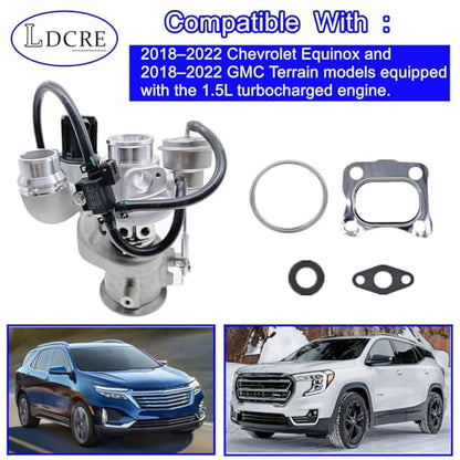 12685688 Turbo Turbocharger Compatible with Chevy Equinox 2018-2022, Compatible with GMC Terrain 2018-2022, Replaces 25206073 12699230 12685688 12679699 847-1653 4918004160 12679399