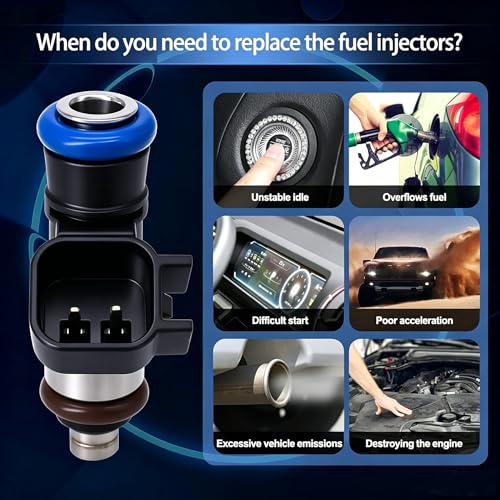 HiSport Fuel Injector 0280158091 1PC Compatible with Ford 2007-12
