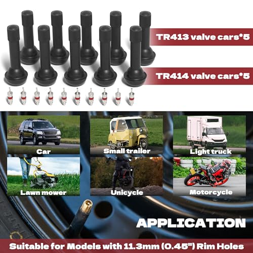 KJE Tire Valve Stem Quick Replacement Tool Kit, Tire Stem Removal Tool, Valve Stem Installation Tool, Tire Valve Stem Tool for Replacing Leaky Valves in Cars,Trucks,ATVs,etc.with TR413/TR414