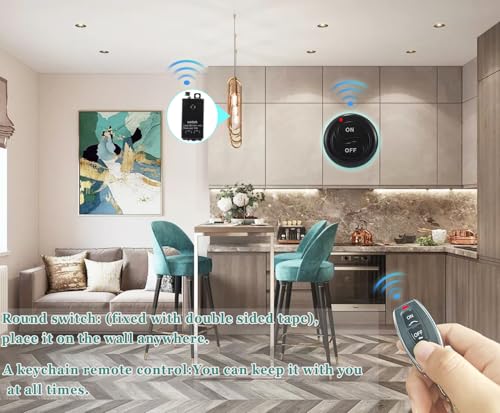 Wireless Lights Switch,110V/120V/240V /10A Relay,Mini Remote Switch. - color: 110V-240V Mini Remote switch-10A