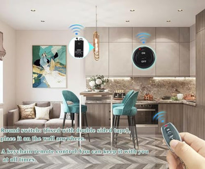 Wireless Lights Switch,110V/120V/240V /10A Relay,Mini Remote Switch. - color: 110V-240V Mini Remote switch-10A
