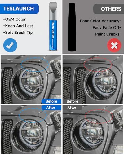 Touch Up Paint Compatible with Jeep Exact Match Touch Up Paint Car Scratch Repair (Billet Silver Metallic(PSC/JSC) Compatible with Cherokee/Compass/Grand-Cherokee/Patriot/Wrangler-JK/Wrangler-JK-Unlimited) - color: Billet Silver Metallic(PSC/JSC) Compatib