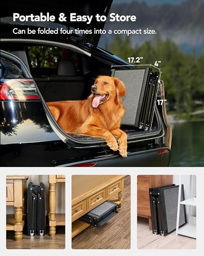 PetThem Dog Ramp for Car, 71" L × 19.7" W, Extra-Long Extra-Wide Foldable - size: Upgraded 71'' L x 19.7" W
