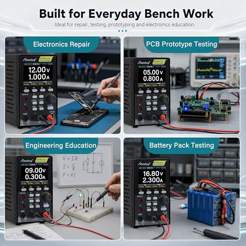 DC Power Supply Multimeter, 60V 10A 300W Switching Power Supply 110V Input - size: ATM6301/60V/10V/300W