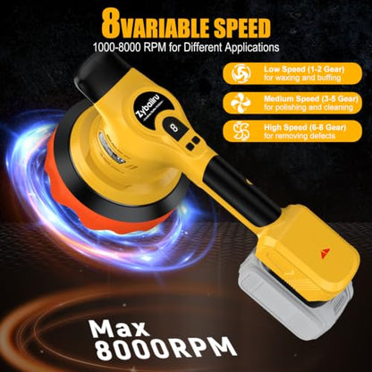 20V Brushless 6-Inch Random Orbital Cordless Buffer Polisher Kit
