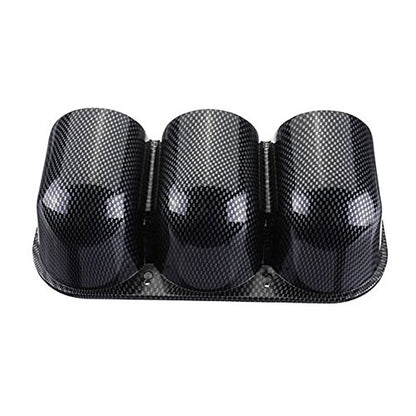ESUPPORT Carbon Fiber 2" 52mm Heavy Duty Universal Three Hole Dash - color: Triple Hole