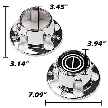 GRAND ORANGE 4PCS Center Caps Hubs Set ABS Plastic Wheel - color: Fit 1980-1996 F150 (4 PCS)