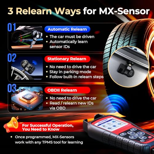 Autel TPMS Sensors 20-Pack, 2-in-1 MX-Sensor 315+433MHz Programmable,