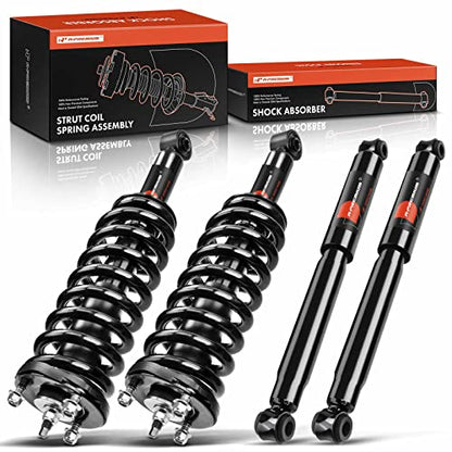 A-Premium Front Complete Struts with Coil Springs and Rear Shock Absorbers - style: 4WD; Front and Rear