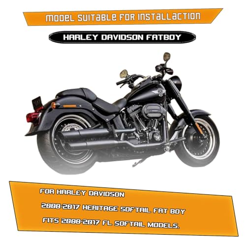 Kinglemc Crash Bar Engine Guard for Harley Softail(Gloss Black-B) - color: Gloss Black-B