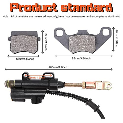 Rear Brake Master Cylinder Caliper for 50-125cc Chinese ATV,TaoTao Coolster