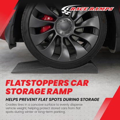 Race Ramps FlatStoppers Foam Tire Saver Storage Ramps, 14 In Wide, 4-Pack - size: 14-inch