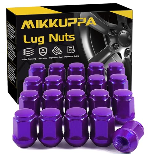 MIKKUPPA M12x1.5 Purple Lug Nuts - Replacement for 2006-2020 Ford Fusion, 2000-2019 Focus, 2001-2023 Escape Aftermarket Wheel - 20pcs Closed End Lug Nuts - color: Purple, size: M12x1.5