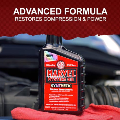 Marvel Mystery Oil Synthetic Motor Treatment, 16 oz. - size: 16 Fl Oz (Synthetic)