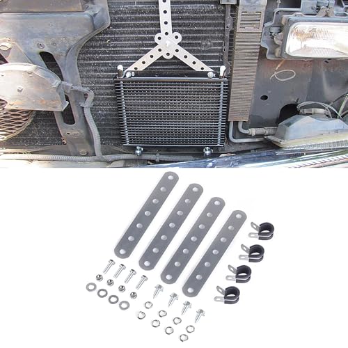 Oil Cooler Metal Mounting Bracket Kit used for 3/4 inch Coolers Compatible LPD47391 Low Pressure Drop 40k Transmission Oil Cooler
