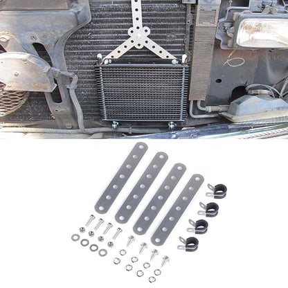 Oil Cooler Metal Mounting Bracket Kit used for 3/4 inch Coolers Compatible LPD47391 Low Pressure Drop 40k Transmission Oil Cooler