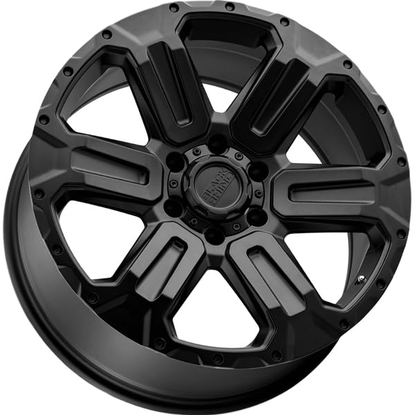 Black Rhino Hard Alloys WANAKA 18X9 6X5.5 4.29-18mm MATTE BLACK - 1890WKA-86140M12 - color: MATTE BLACK, size: 18X9, 6X5.5, 4.29, -18mm