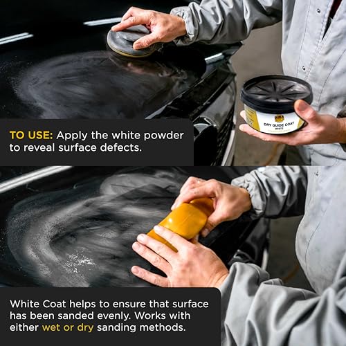Dura-Gold Premium White Dry Guide Coat Kit, 7 Ounces (200 Grams) - Powder - color: White