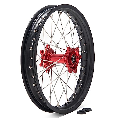 TOFR 18"x2.15" CNC Rear Wheel for Sur ron Surron Ultra Bee Rim Hub - color: Red, size: N/A Front 18" Rear