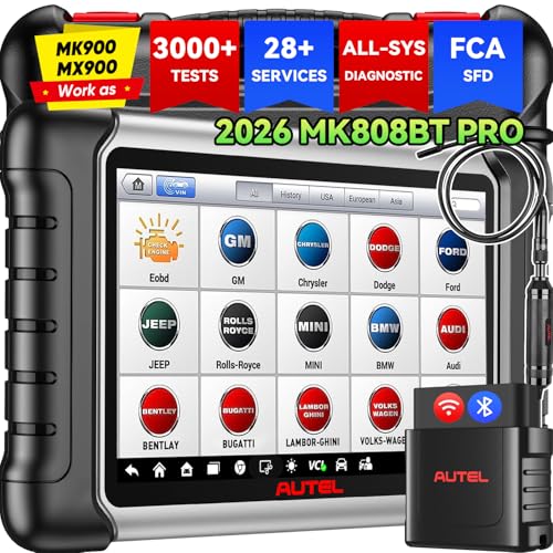 Autel MaxiCOM MK808BT PRO, Bidirectional Scanner as MK900BT, 28+ Service
