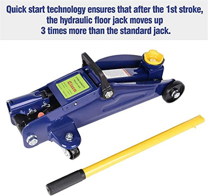AAIN 2 Ton Floor Jack, 4000 lb Hydraulic Trolley Jack, 5.1"-13" Lift Range - style: 2 Ton Floor Jack