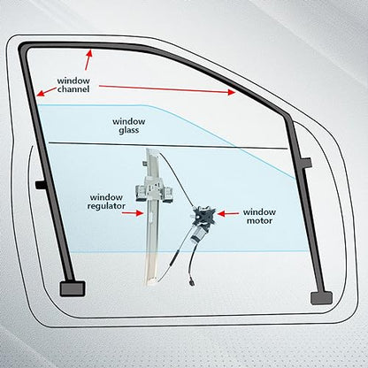 FINDAUTO 748-114 Power Window Regulator for 2005-2010 for Dodge Dakota - style: 2005-2010 for Dodge Dakota