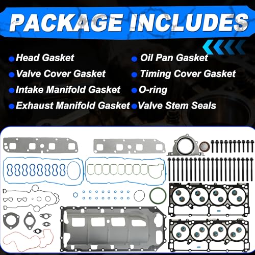 5.7 Full Gasket Set Bolts Set Fit for Chrysler Dodge Jeep 2003-2008 5.7L
