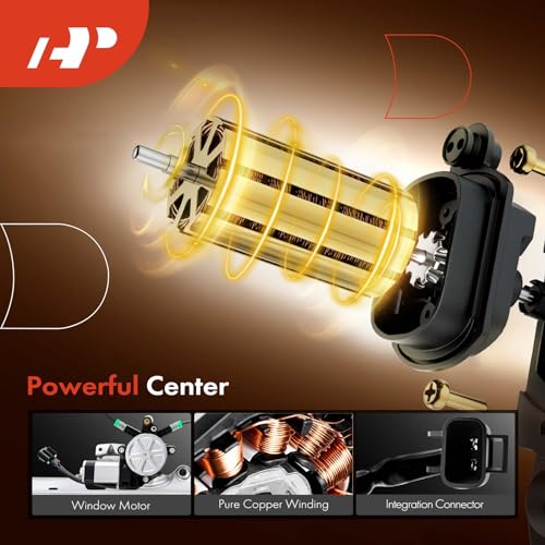 A-Premium Rear Passenger Side Power Window Regulator with Motor (2-Pin) - style: Rear Passenger (RH)