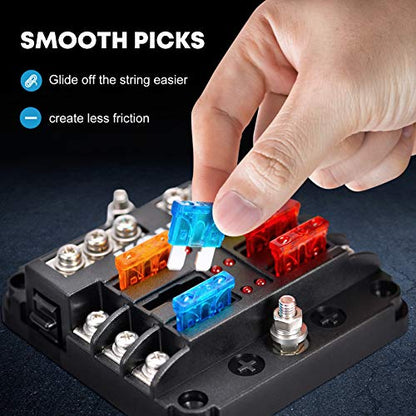 Kohree 6 Way 12V Fuse Block 12V, 12 Volt Marine Fuse Block Waterproof - size: 6-Way