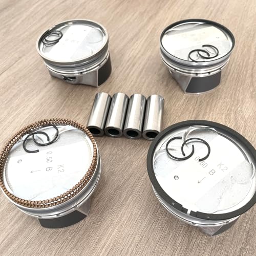 4pcs Piston Ring Kit 23041-2E800 +0.5mm Oversize For Hyundai Kia 2.0L G4NH