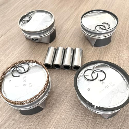4pcs Piston Ring Kit 23041-2E800 +0.5mm Oversize For Hyundai Kia 2.0L G4NH