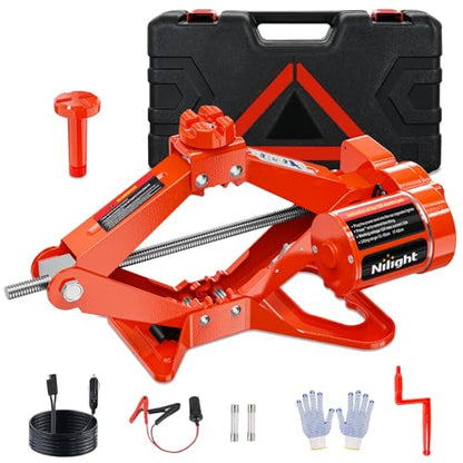 Nilight Electric Car Jack 3 Ton 12V Scissor Lift Jacks with Remote Control - size: 3 T w Remote Control