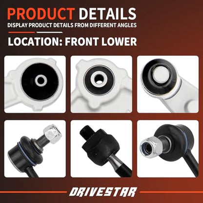 Front End Kit Control Arm Ball Joint way bar, 8PCS - size: CAK1372