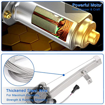 Obaee Window Regulator with Motor Rear Right Passenger Side, OE 741-389 - size: Rear Right Passenger Side