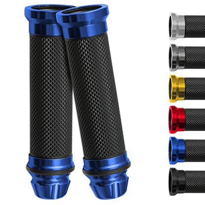 DREAMIZER Motorcycle Handlebar Grip Gel Brake Handle Rubber 7/8" Handle Grips Compatible with CRF EXC YZF Protaper Pro Taper Motorcross Dirt Pit Bike - Blue - color: Blue