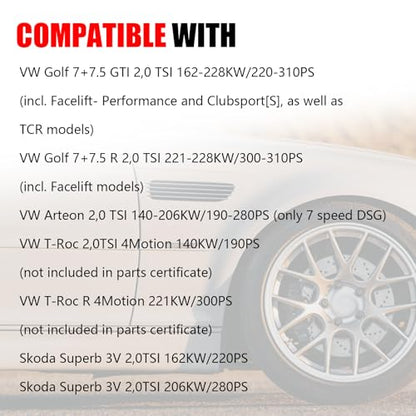 Intercooler Compatible with VW Golf GTI R MK7 MK7.5 EA888