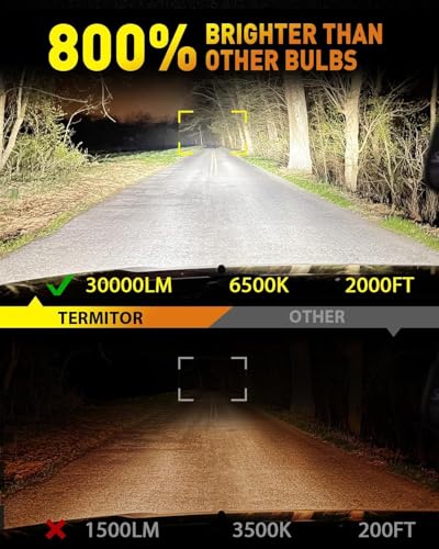 Termitor D2S Light Bulbs, 55000LM 1000% Brighter 6500K Cool White - color: D2S-