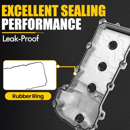 Engine Valve Cover Right Side Compatible with 2007-2012 Ford Edge Flex Fusion Taurus X Lincoln MKS MKT MKX MKZ Mercury Milan Sable 3.5L V6 Replace 7T4Z6582F - size: Right side