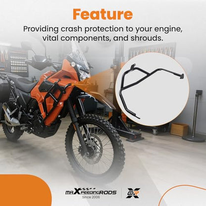 maXpeedingrods Crash Bars Engine Guards for Kawasaki KLR650 Gen 3 2022-2026