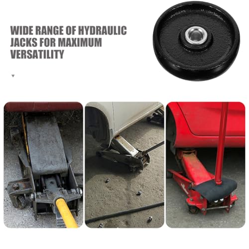 Gatuida 2pcs Hydraulic Jack Wheel Replacement Parts Front Wheels for Floor Jack Enhanced Stability and Maneuverability Easy to Install for Heavy Use