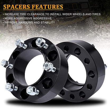 BRTEC 2inch Wheel Spacers 6x5.5 6x139.7 Hubcentric 106mm - color: 2PCS/2"