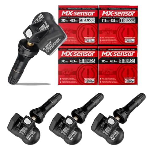 Autel TPMS Sensors Set of 4, Programmable MX Sensor 315/433MHz