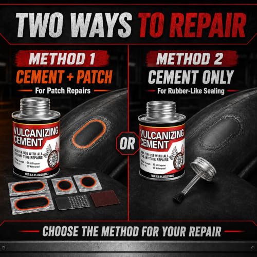 Tire Patch Glue, Clear Vulcanizing Cement, Tire Repair Kit 250ml - color: White